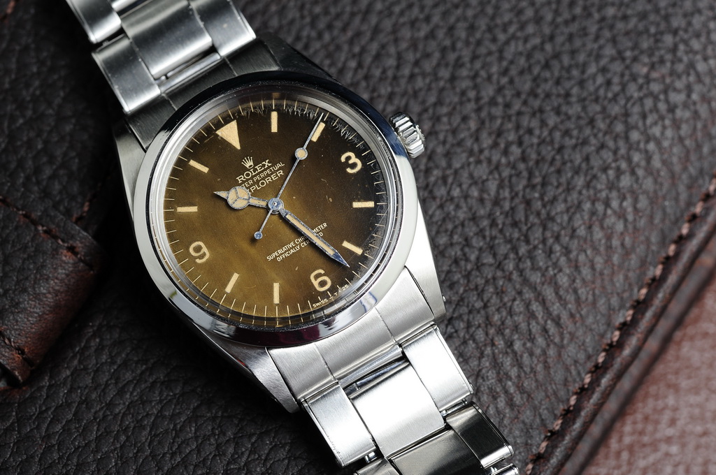 [SOLD][EXC] Rolex Explorer I ref.1016 1964 vintage Tropical/brow