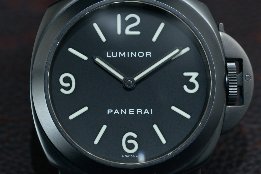 Panerai PAM 009 Luminor Base PVD black 44mm, L-dial