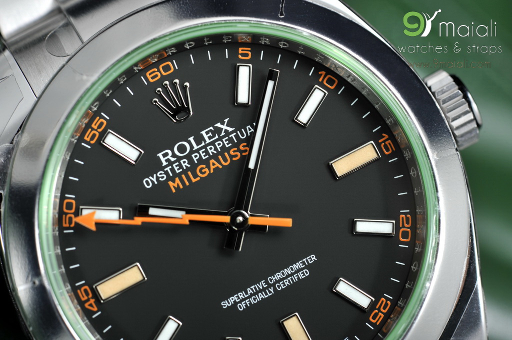 Rolex Milgauss Oyster green glass Ref 